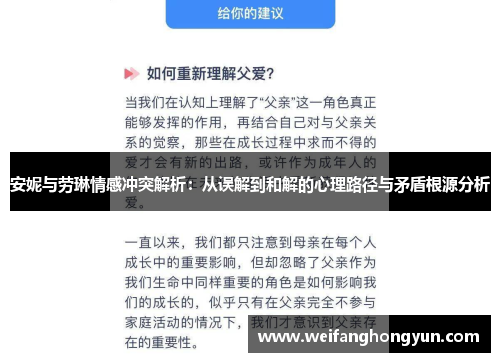 安妮与劳琳情感冲突解析：从误解到和解的心理路径与矛盾根源分析